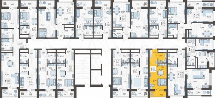 Квартира-студия, 23,3 м², 4/19 эт.