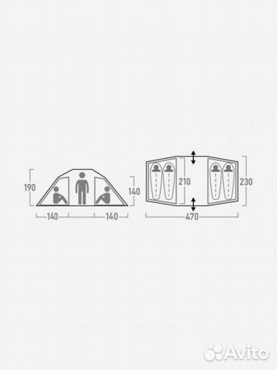 Палатка 4х местная Outwenture Hudson 4