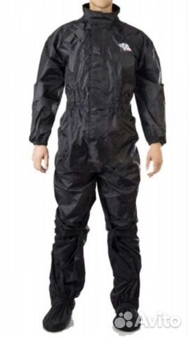 Дождевик цельный(комбинезон),черный vega