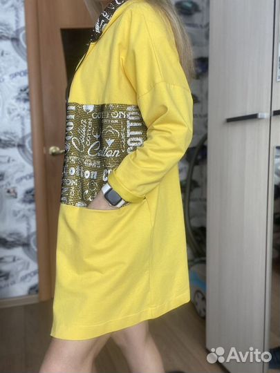 Кофта с капюшоном женская 50