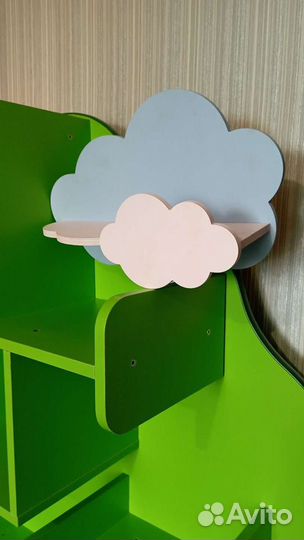 Полка в детскую облачко