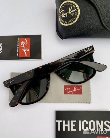 Очки ray ban wayfarer 50 зеленые