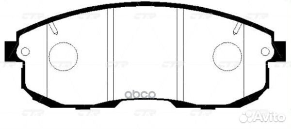 Ckss-1 Колодки тормозные дисковые перед G