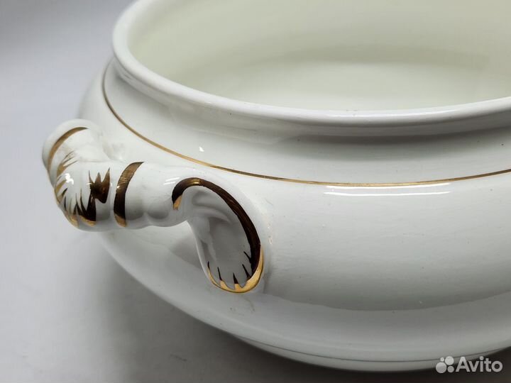 Столовый сервиз 29 предметов зик белый с золотым