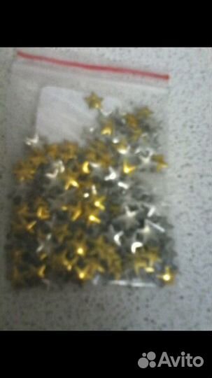 Наклейки на ногти, стразы, звездочки, дизайн ногте