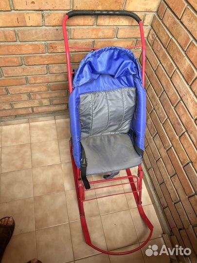 Детские санки коляска