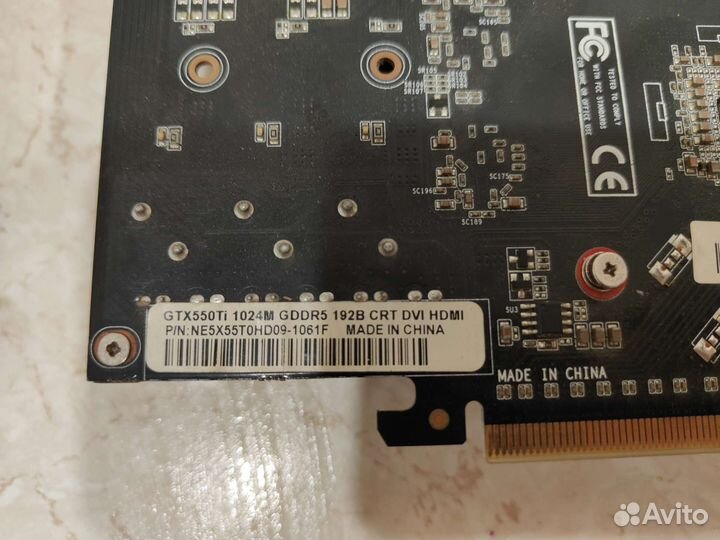 Видеокарта Palit GTX 550ti 1 Гб