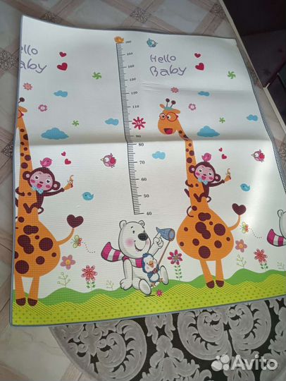 Детский коврик для ползания складной