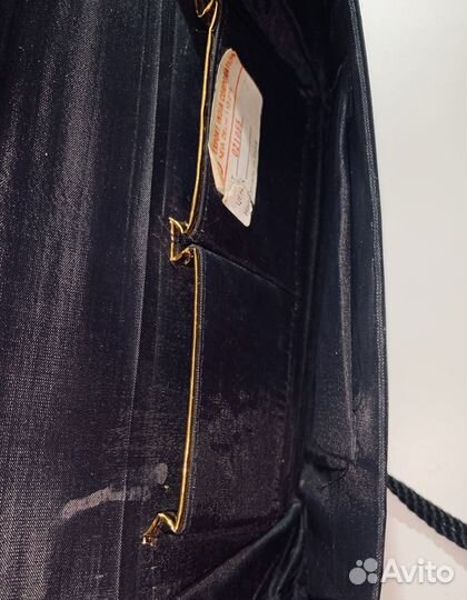 Винтаж театральная сумочка клатч бархат камни