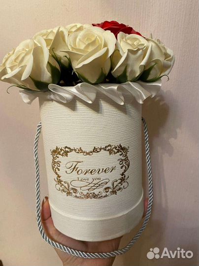 Розы из мыла