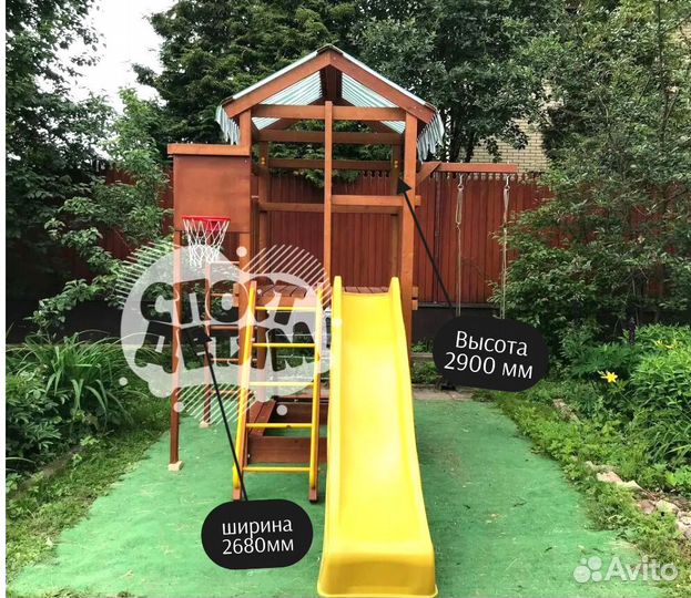 Детская площадка деревянная для дачи