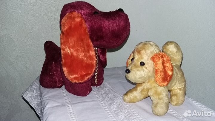 Винтажные плюшевые собачки