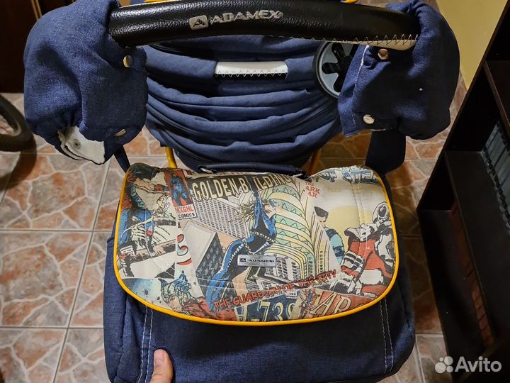 Коляска adamex galactic 3 в 1 супергерои