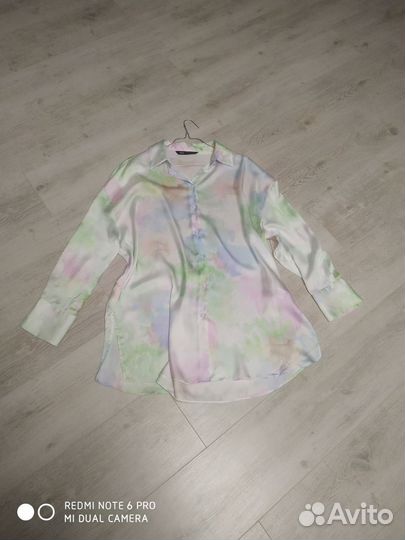 Блузка рубашка zara
