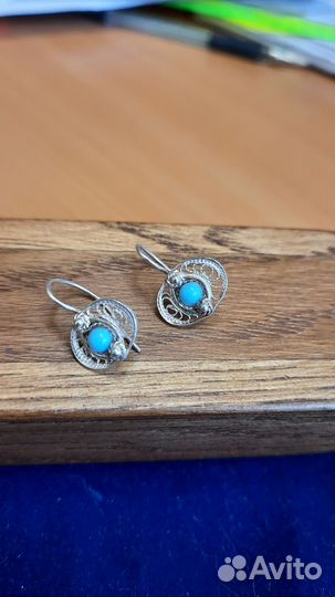 Оригинальные Серебр. серьги и кольца много