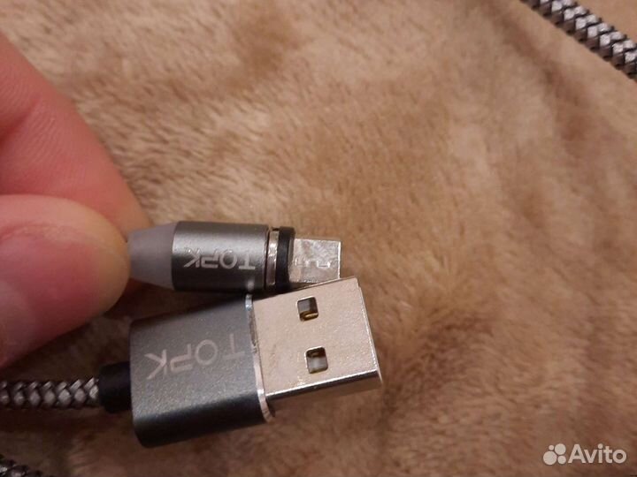 Кабель магнитный usb micro (type c)