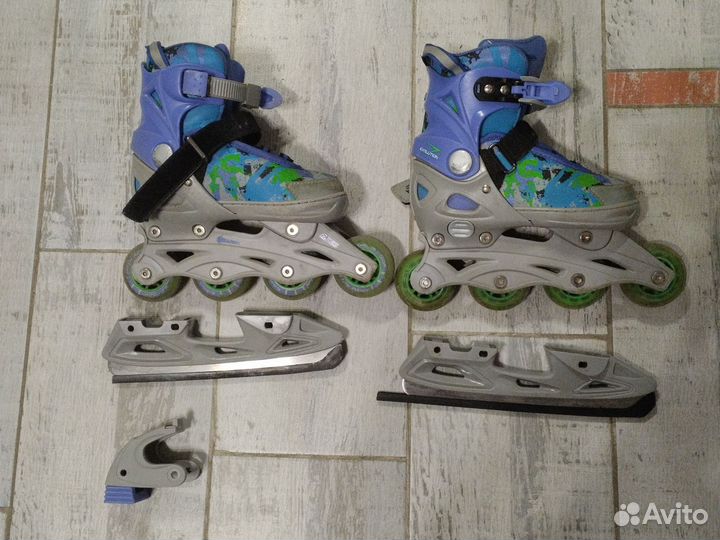 Ролики и коньки 2 в 1