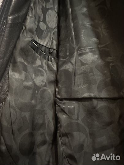 Кожаная куртка Long lion 48