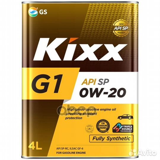 Масло моторное kixx G1 0W-20 SP GF-6A синтетиче