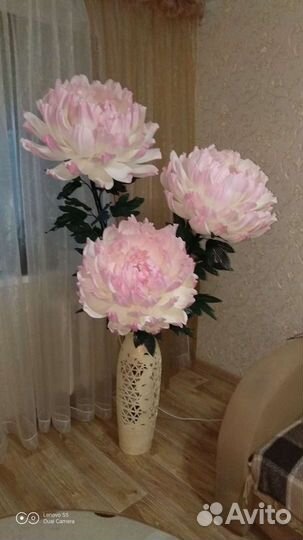 Торшер напольный Пионы