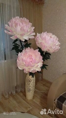 Торшер напольный Пионы