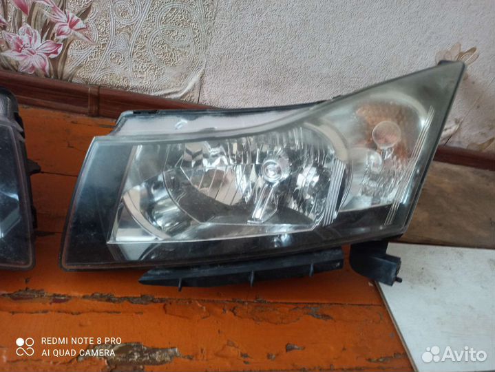 Передние фары на chevrolet cruze