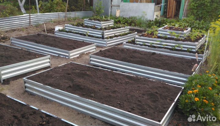 Металлические грядки Эталон 2 метра