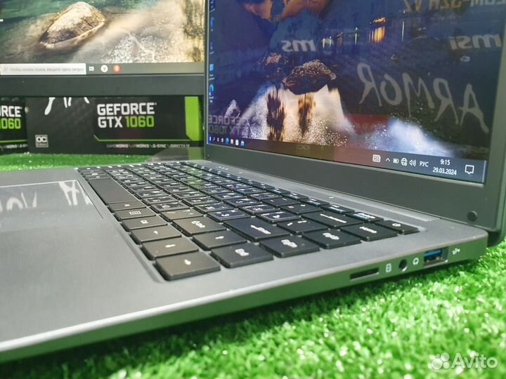 Новый ноутбук на n3350 6gb DDR4 120ssd