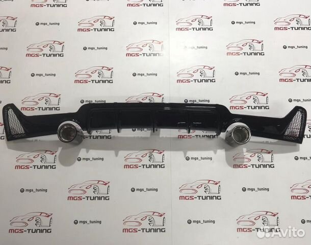 Диффузор BMW 4 F32 Глянцевый 1x1 + Карбон