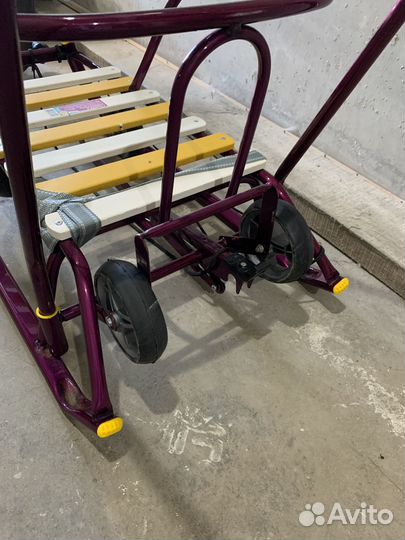 Детские санки с колесами