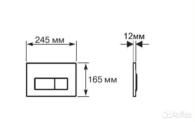 Инсталяция комплект с унитазом и кнопкой