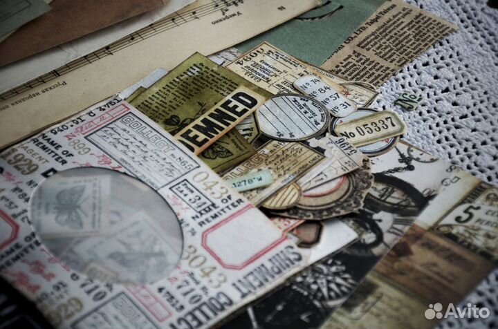 Винтажные высечки Тим Хольц handmade скрапбукинг