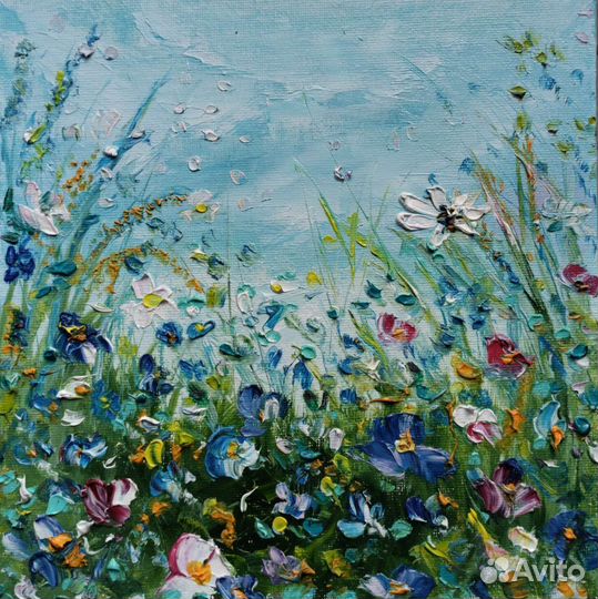 Картина маслом. Цветы