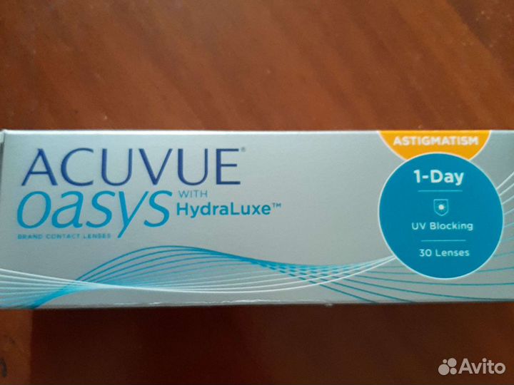 Acuvue oasys 1 day астигматика-2,25 0,75 180
