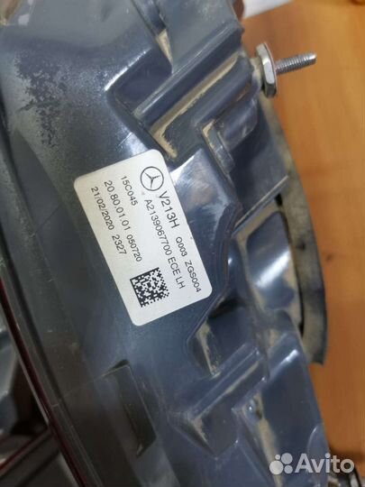 Фонарь задний левый Mercedes Benz e213 оригинал