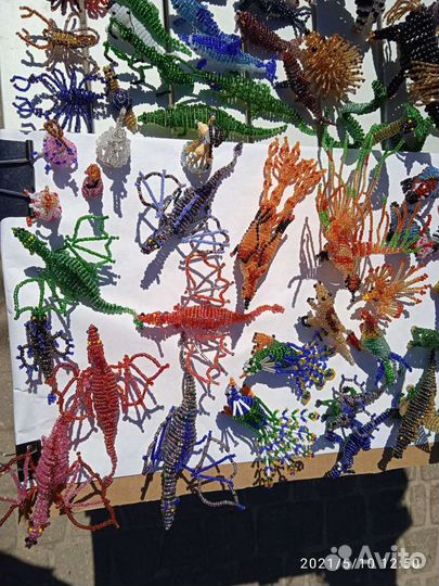 Животные птицы сувениры из бисера. Мастерклассы