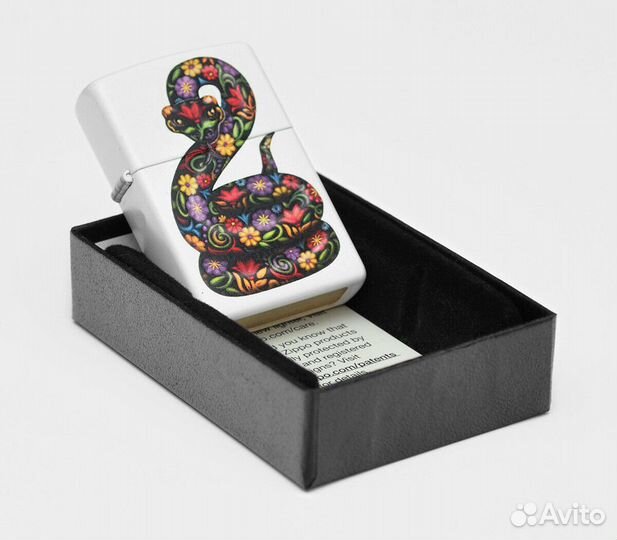Зажигалка Zippo 214 Flowered Snake Оригинал Новая