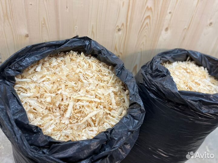 Опилки стружка в мешках