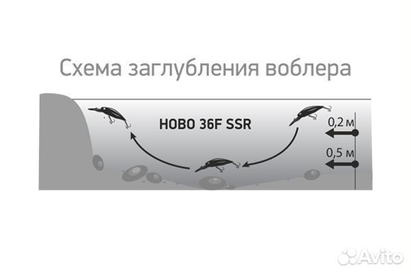 Воблер LureMax hobo 36F SSR-002 3,5г