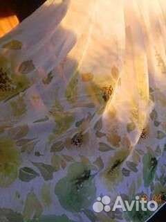 Тюль лен, новый