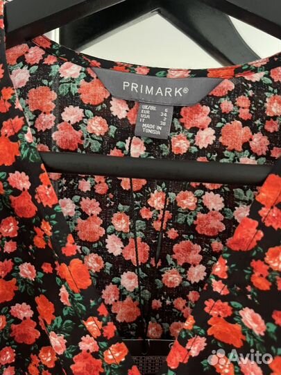 Новое платье в цветочек Primark xs