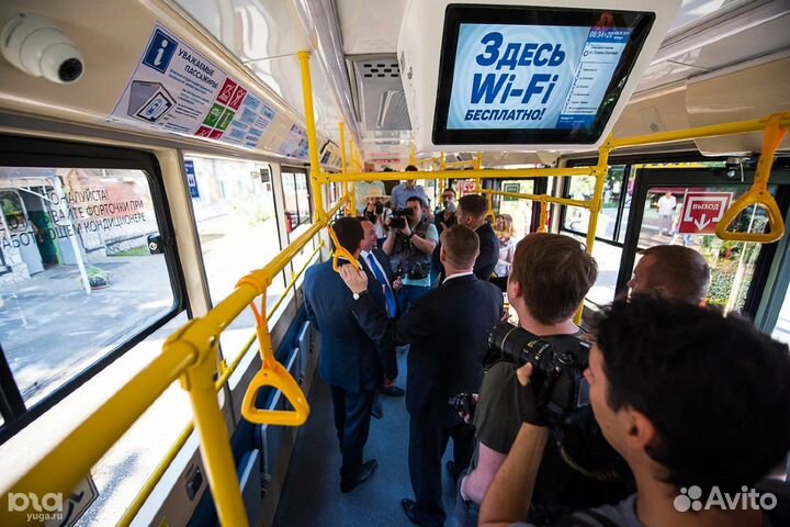 Реклама на мониторах в автобусах – 117 млн человек