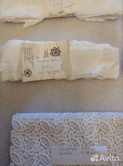 Шитьё на батисте,кружево,носовые платочки,вр.ссср