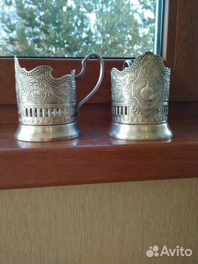 Подстаканники мельхиоровые