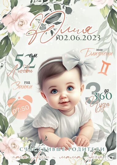 Детский постер