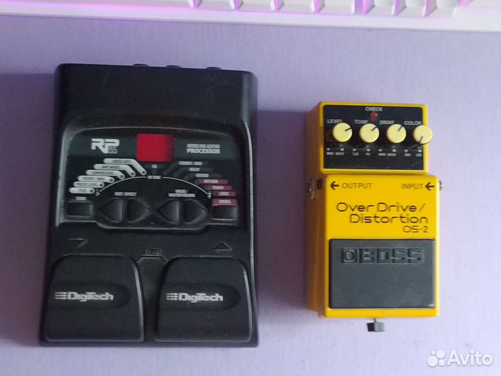 Гитарный процессор DigiTech RP55 и Boss OS-2
