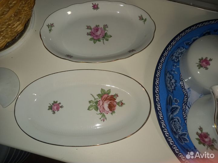 Сервиз столовый роза гдр