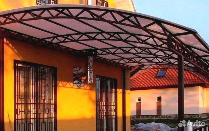 Навесы из поликарбоната от производителя