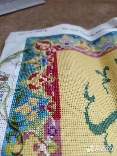 Канва с рисунком и схема для вышивки