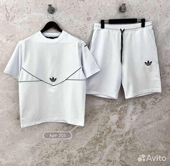 Летний костюм Adidas шорты+футболка